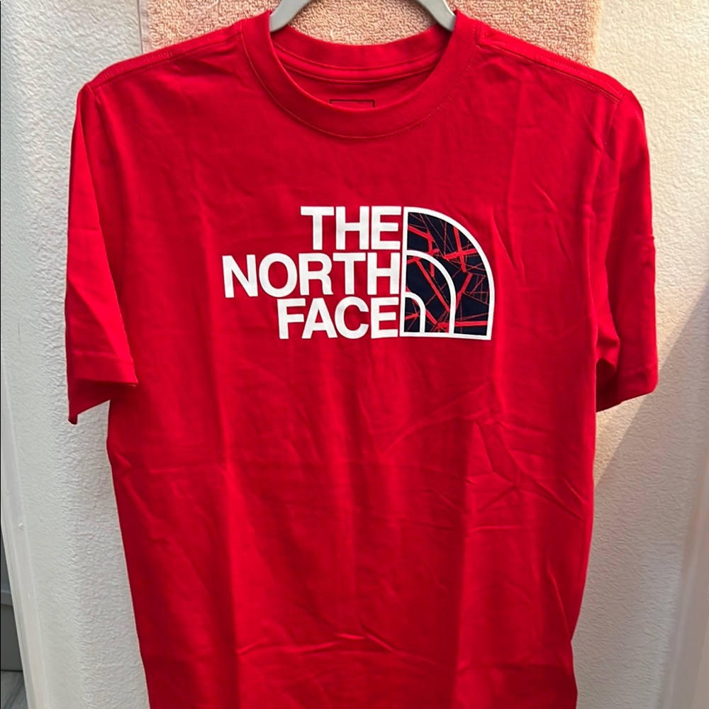 The North Face Red Short Sleeve Tee